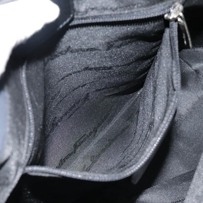 Salvatore Ferragamo Gancini Tote Gancini Canvas, NAVY, CANVAS, Tote bag