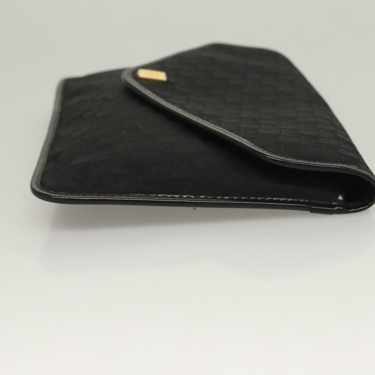 Christian Dior Vintage Trotter Pouch Diorissimo Canvas, BLACK, CANVAS, Clutche & pouche