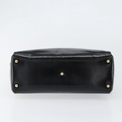 Gucci Vintage Handbag Leather, BLACK, LEATHER, Handbag