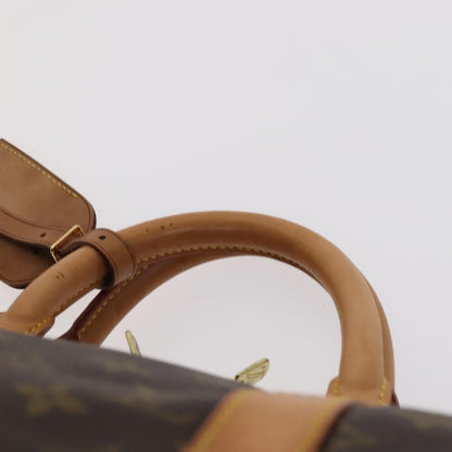 Louis Vuitton Keepall Bag Monogram Canvas, BROWN, CANVAS, Travel bag