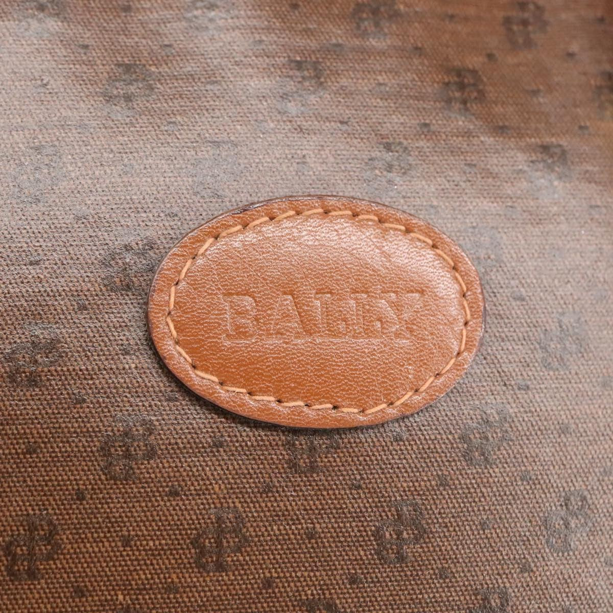 Bally Vintage Tote Bag Canvas, BROWN, CANVAS, Tote bag