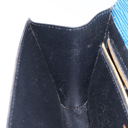 Louis Vuitton Art Deco Clutch Epi Leather, BLUE, LEATHER, Clutche & pouche