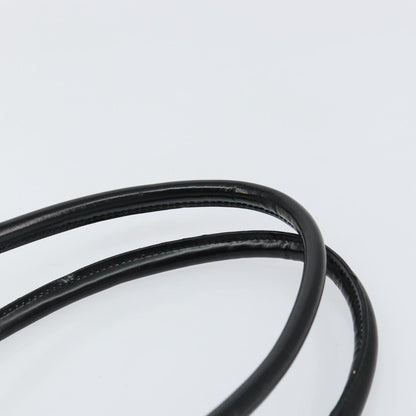 Salvatore Ferragamo Gancini handbag Leather, BLACK, LEATHER, Handbag