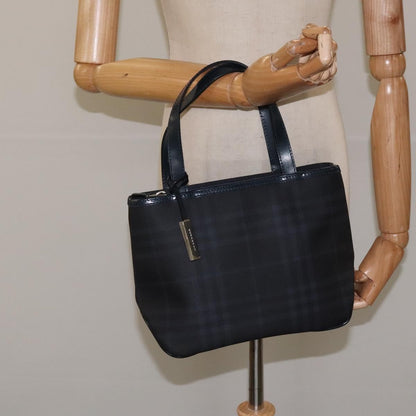 Burberry Nova Handbag Canvas, NAVY, PVC, Handbag