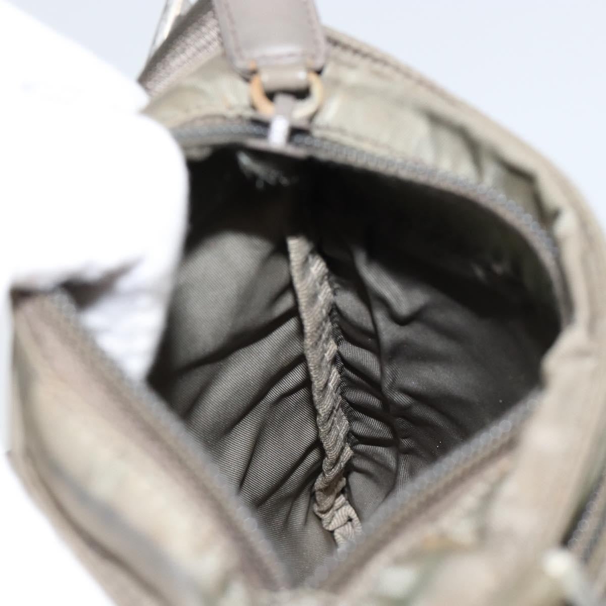 Prada Front Pocket Messenger Bag Tessuto, KHAKI, NYLON, Shoulder bag