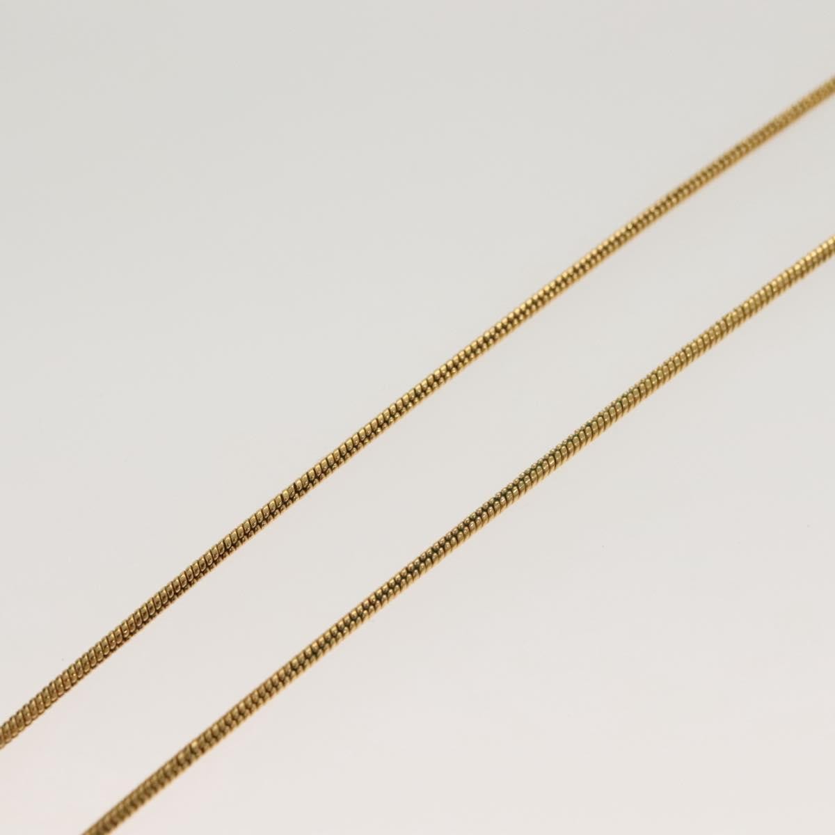 Christian Dior Logo Heart Pendant Necklace Metal, GOLD, METAL, Necklace