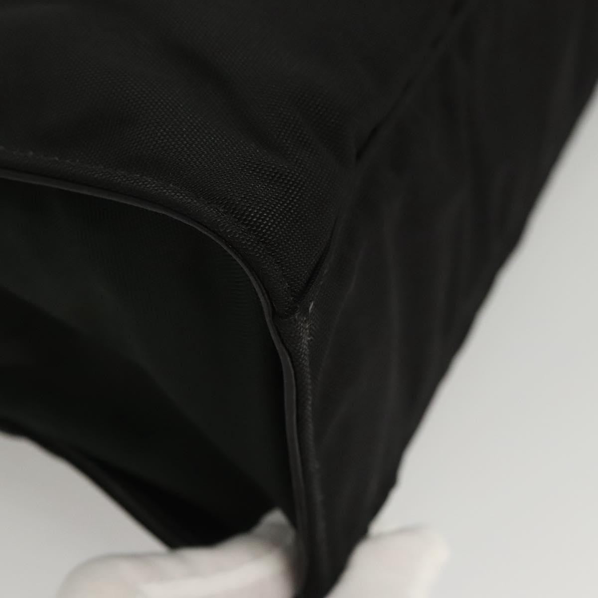 Gucci Vintage Bamboo Handle Tote Nylon, BLACK, NYLON, Tote bag