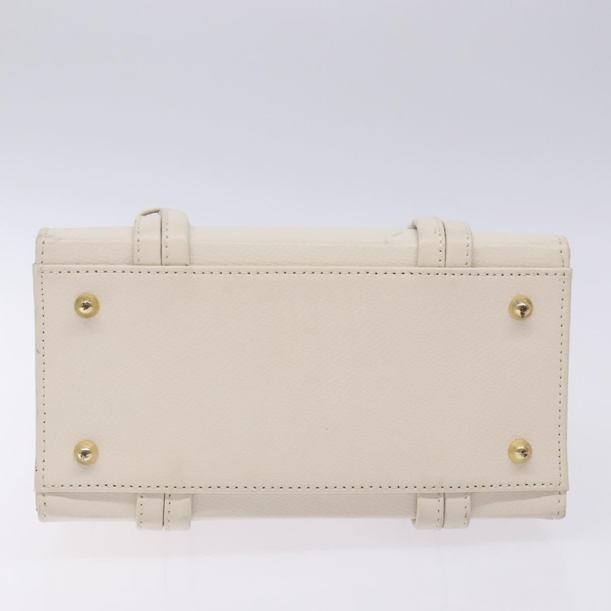 MCM Vintage Shoulder Bag Leather, WHITE, LEATHER, Shoulder bag