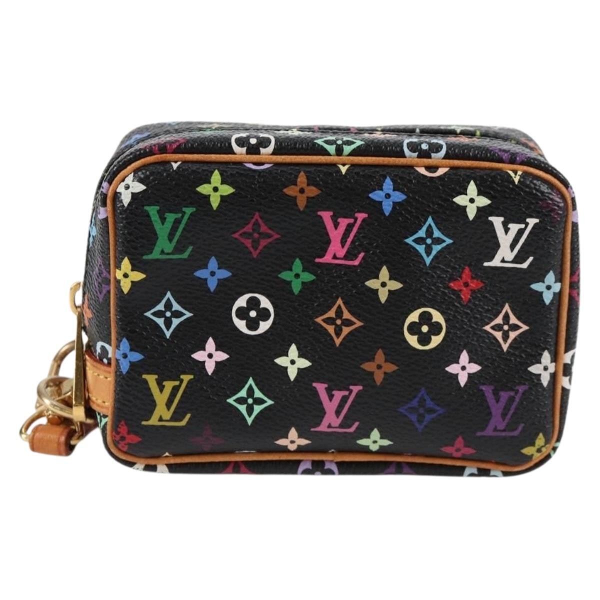 Louis Vuitton Wapity Trousse Pouch Monogram Multicolor, BLACK, CANVAS, Clutche & pouche