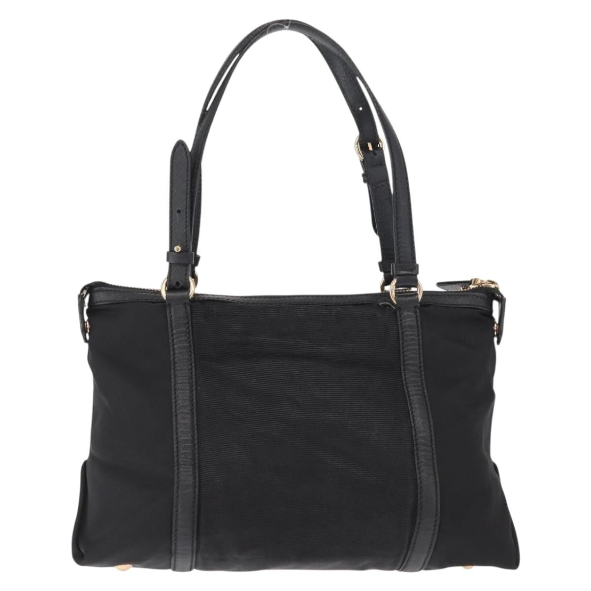 Salvatore Ferragamo Vala Handbag Nylon, BLACK, NYLON, Handbag