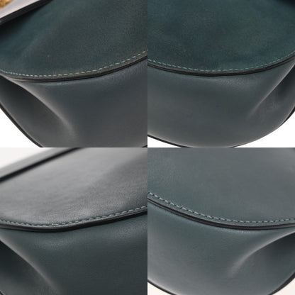 Chloe Drew Crossbody Bag Leather and Suede, BLUE, SUEDE, Shoulder bag