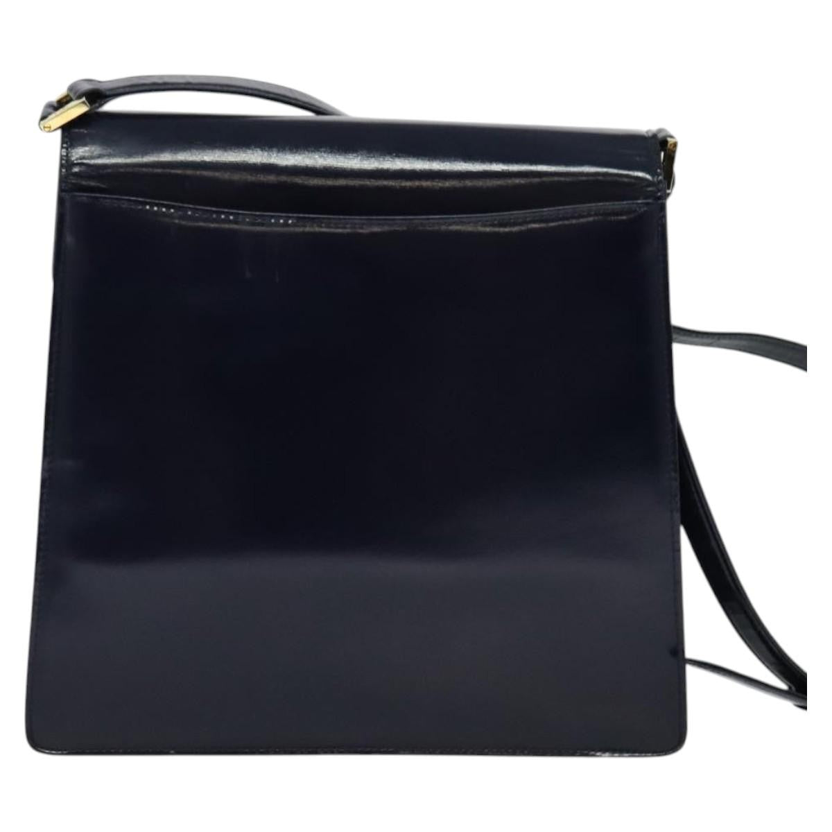 Saint Laurent Vintage Shoulder Bag Leather, BLUE, LEATHER, Shoulder bag