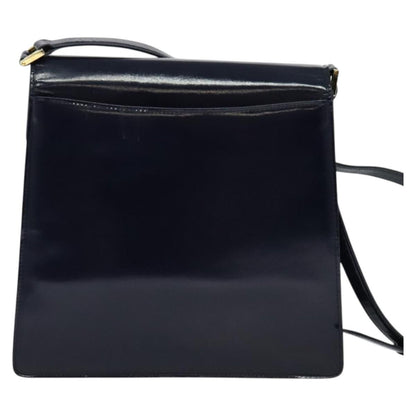 Saint Laurent Vintage Shoulder Bag Leather, BLUE, LEATHER, Shoulder bag
