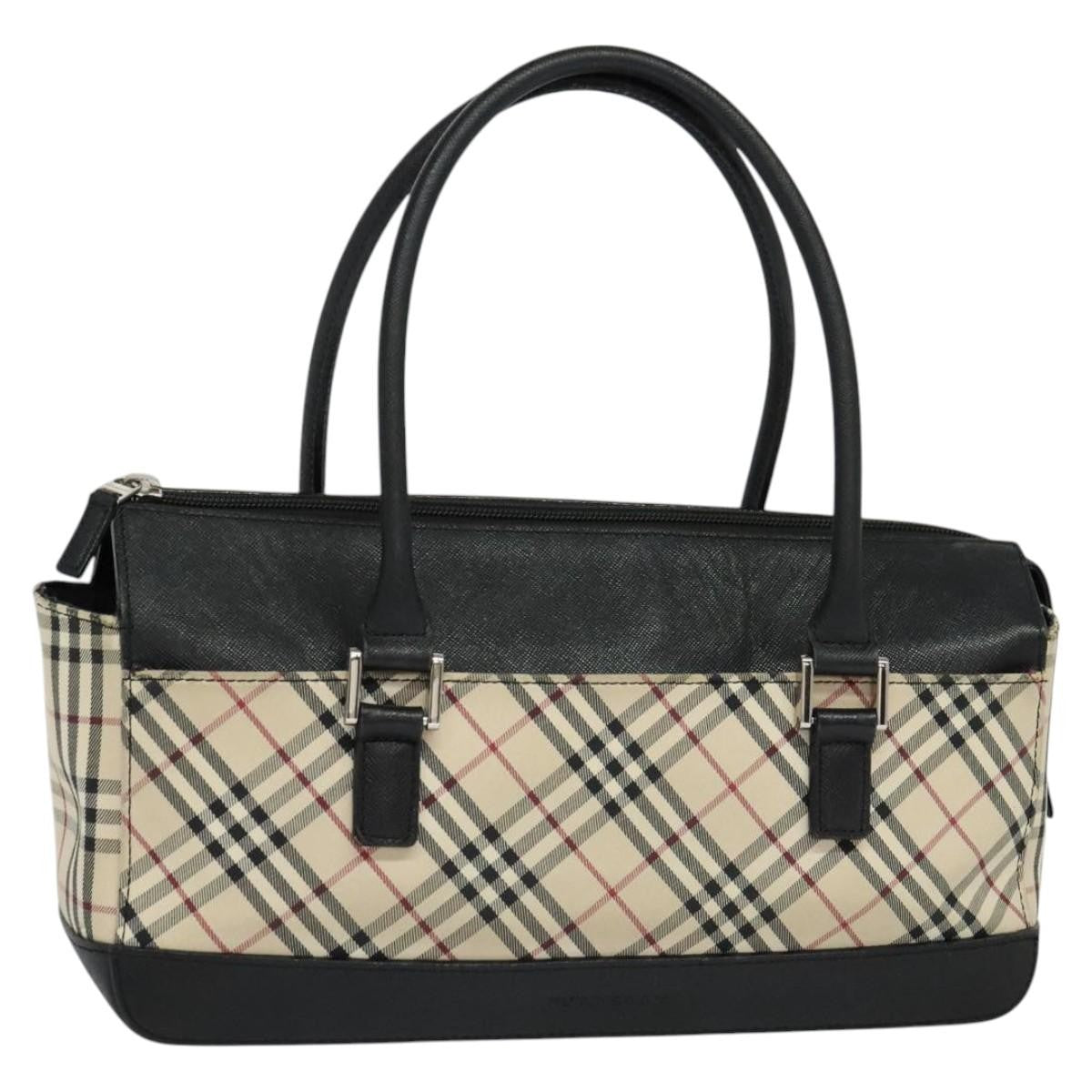 Burberry Nova Check Handbag Nova Check Canvas and leather, BEIGE, CANVAS, Handbag