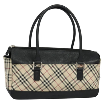 Burberry Nova Check Handbag Nova Check Canvas and leather, BEIGE, CANVAS, Handbag