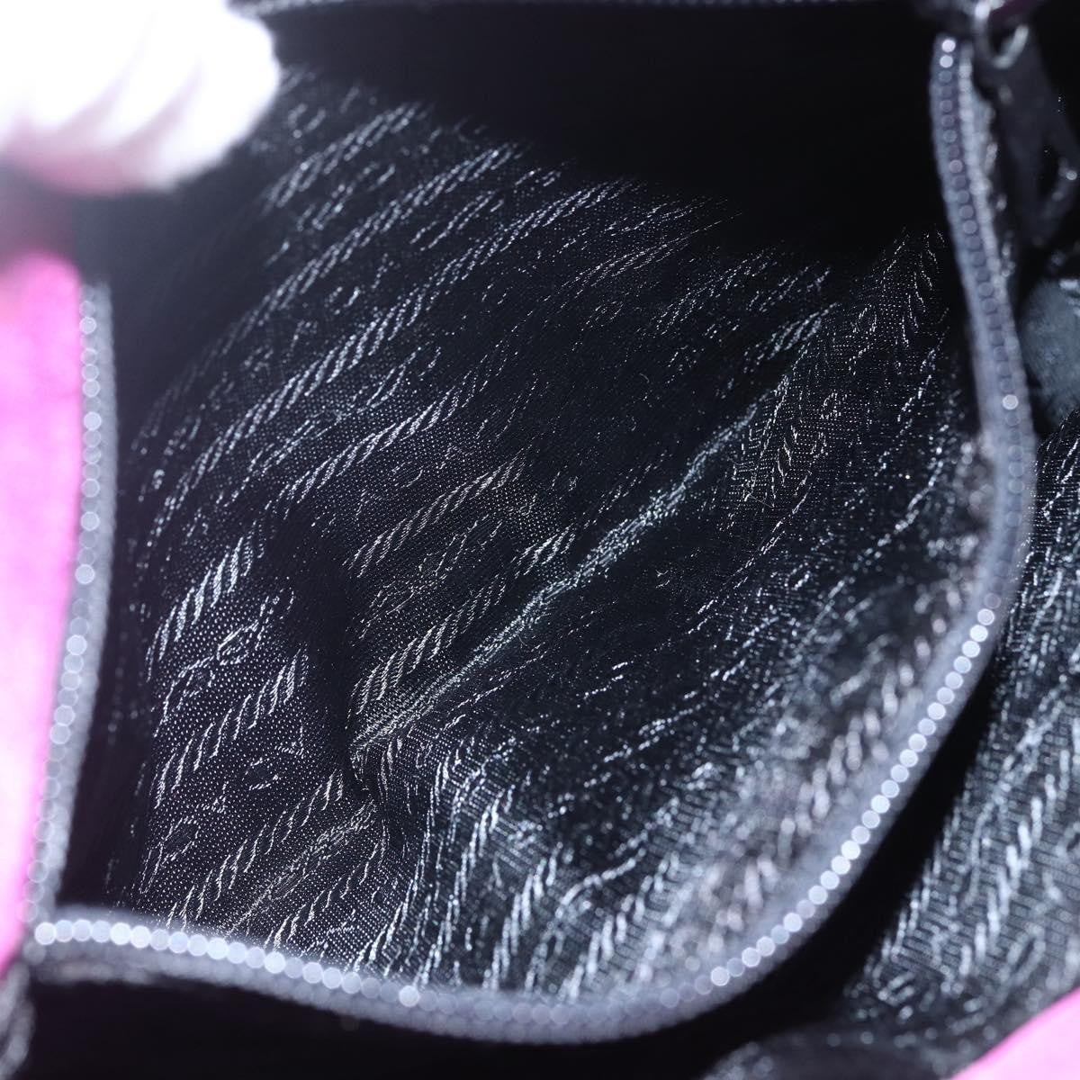 Prada Metal Handles Tote Tessuto, PURPLE, NYLON, Handbag