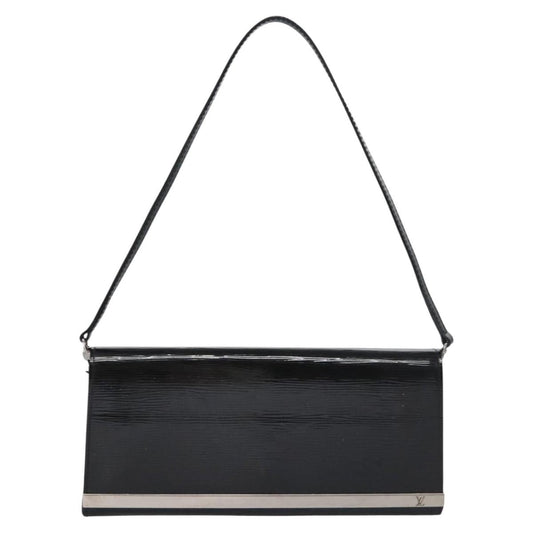 Louis Vuitton Sevigne Clutch Electric Epi Leather, BLACK, LEATHER, Shoulder bag