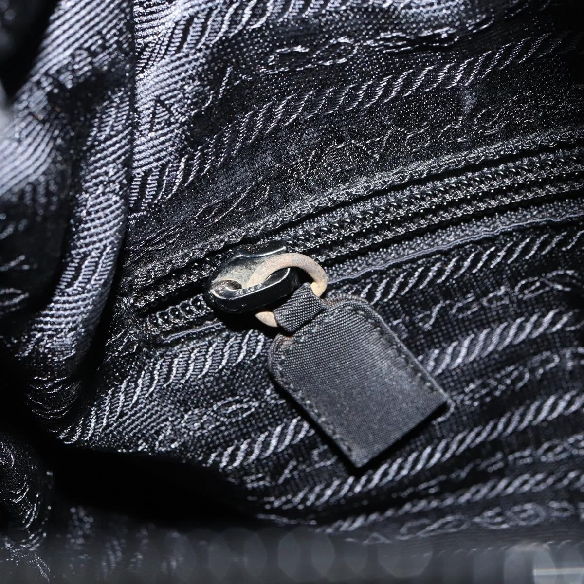 Prada Vintage Zip Tote Tessuto, BLACK, NYLON, Tote bag