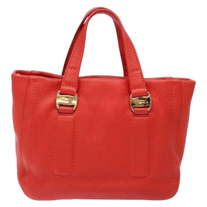 Salvatore Ferragamo Vala Handbag Leather, RED, LEATHER, Handbag