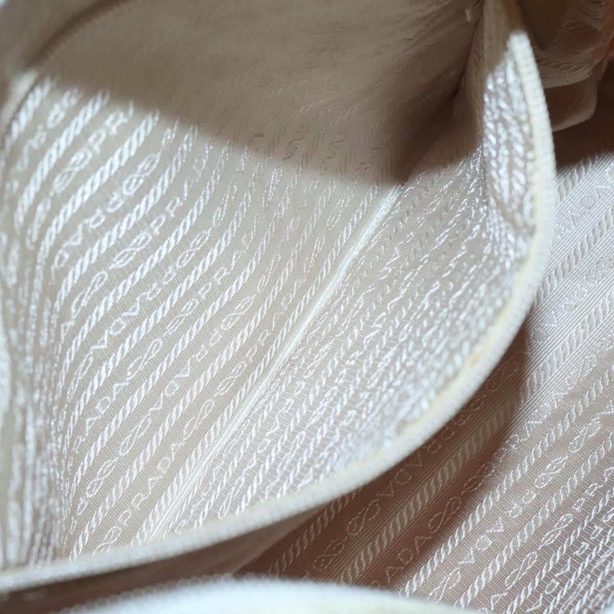 Prada Vintage Shoulder Bag Tessuto, BEIGE, NYLON, Shoulder bag