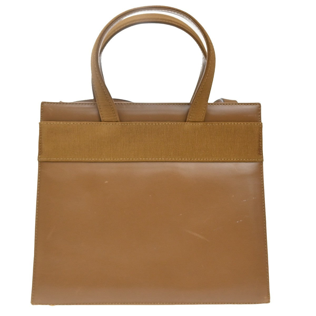 Salvatore Ferragamo Convertible Vara Bow Tote Leather, BROWN, LEATHER, Handbag
