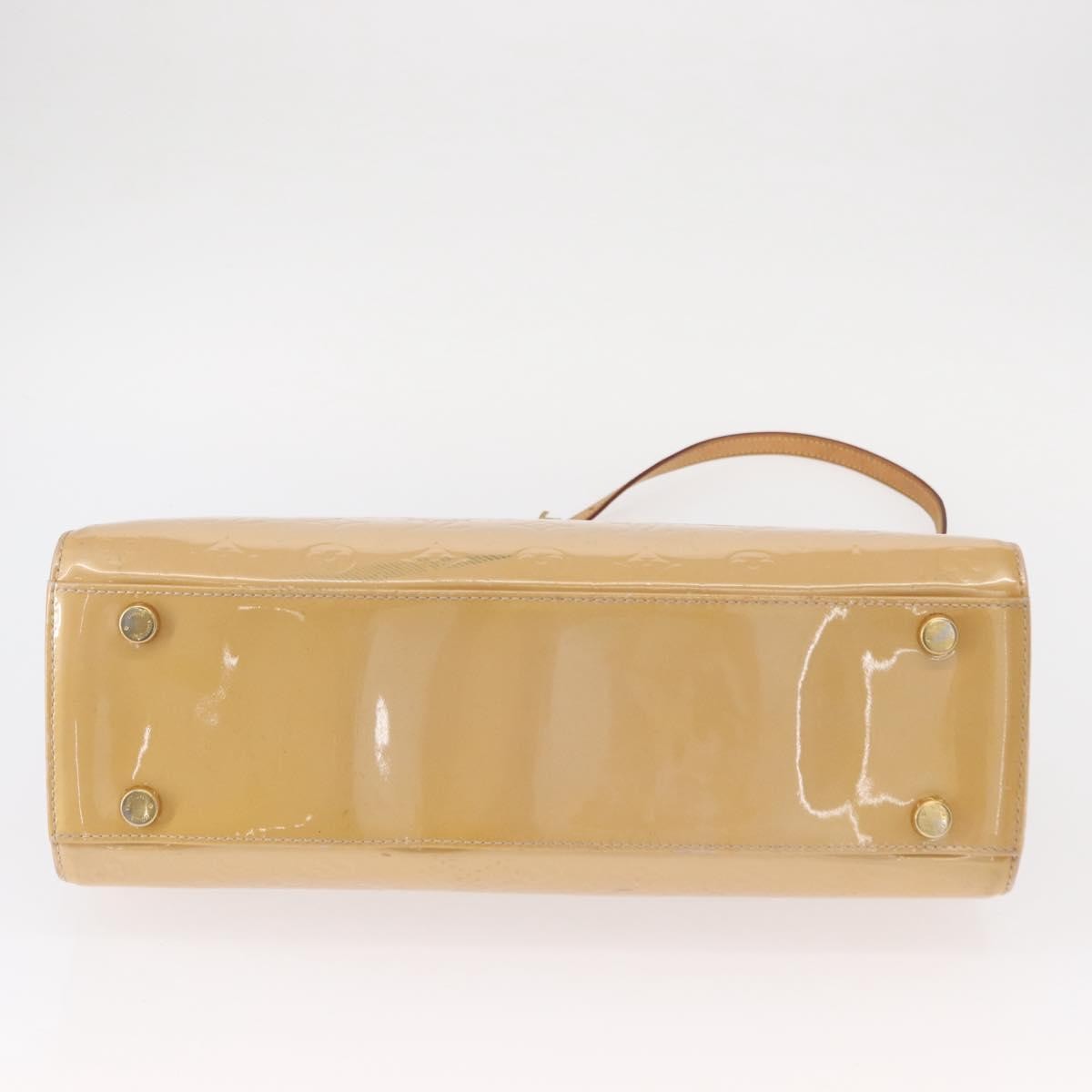 Louis Vuitton Brea Handbag Monogram Vernis, BEIGE, PATENT_LEATHER, Handbag