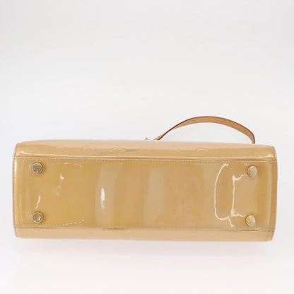 Louis Vuitton Brea Handbag Monogram Vernis, BEIGE, PATENT_LEATHER, Handbag
