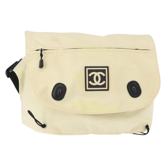 Chanel Sport Line Shoulder Bag Nylon, BEIGE, NYLON, Shoulder bag