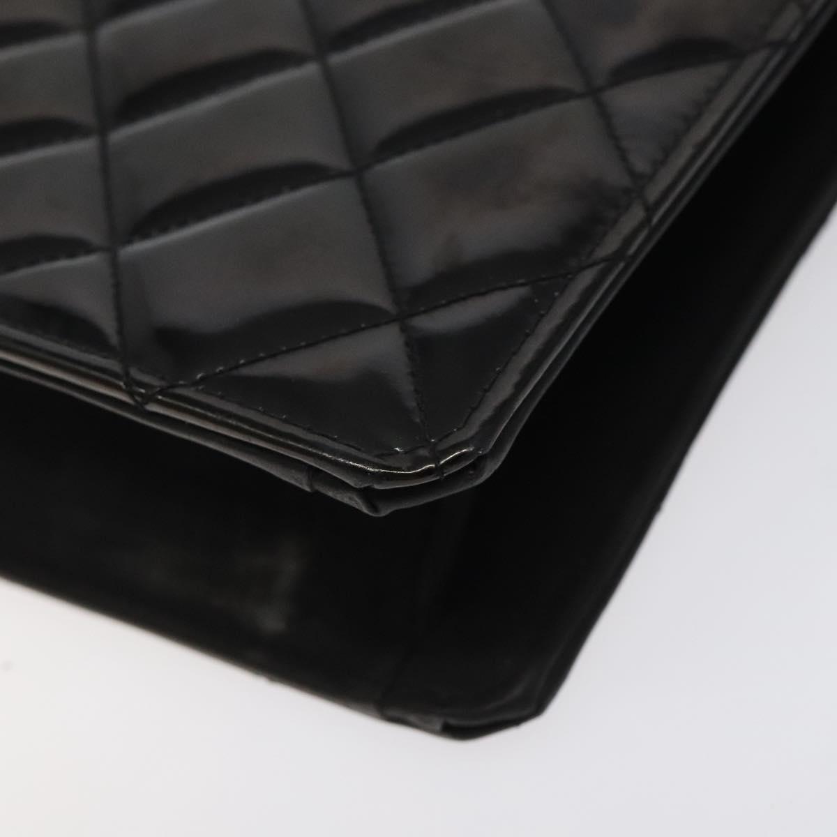 Chanel Vintage Chain Handle Tote Patent leather, BLACK, PATENT_LEATHER, Tote bag