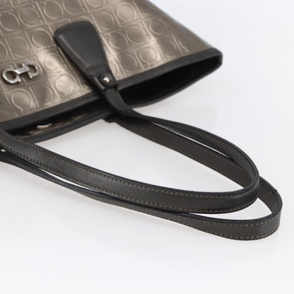 Salvatore Ferragamo Gancini Tote Patent leather, GOLD, PATENT_LEATHER, Tote bag