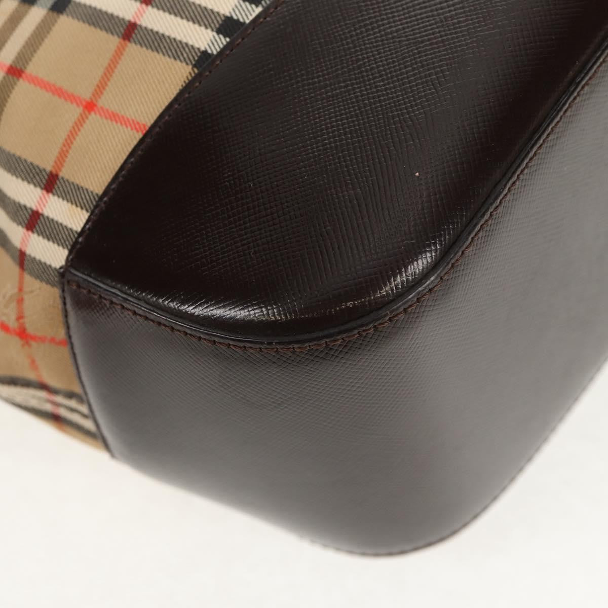 Burberry Nova Check Handbag Nova Check Canvas and leather, BEIGE, CANVAS, Handbag