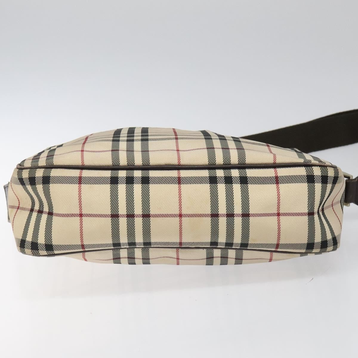 Burberry Nova check Shoulder bag Canvas, BEIGE, CANVAS, Shoulder bag