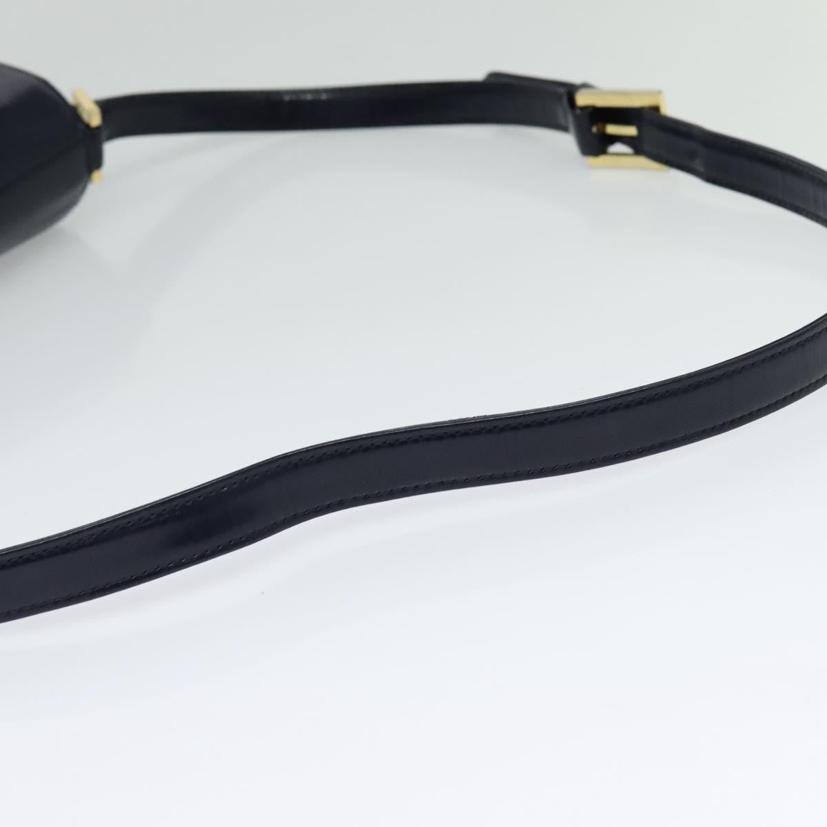 Saint Laurent Vintage Shoulder Bag Leather, BLUE, LEATHER, Shoulder bag