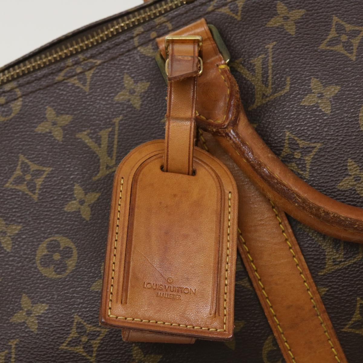 Louis Vuitton Keepall Bag Monogram Canvas, BROWN, CANVAS, Travel bag