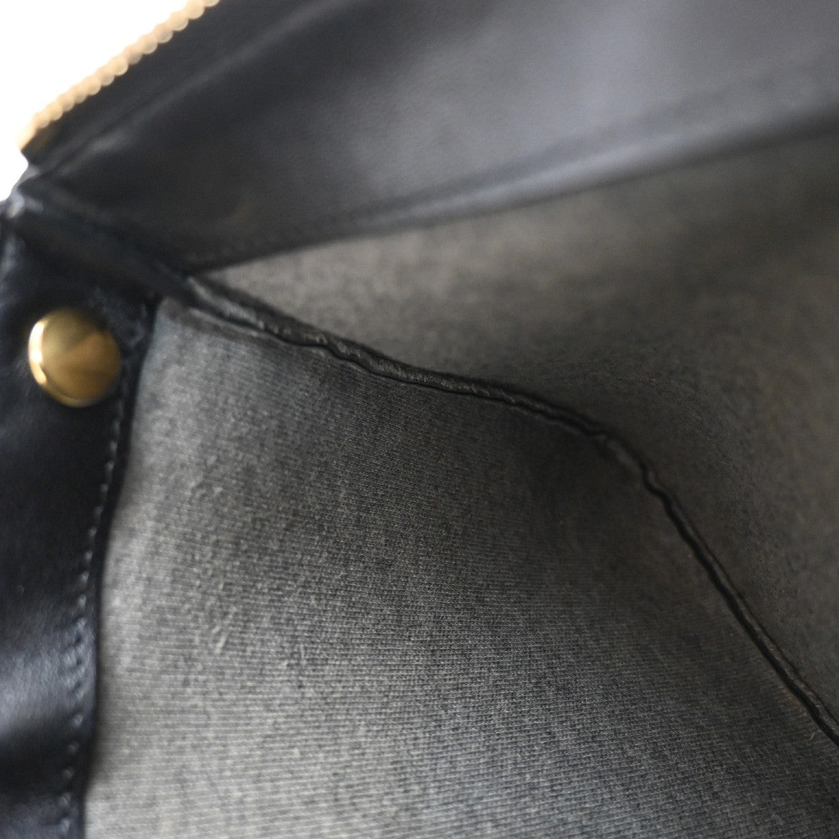 Celine Trio Crossbody Bag Leather, BLACK, LEATHER, Shoulder bag