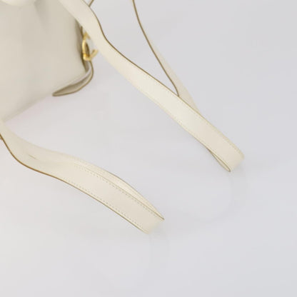 Salvatore Ferragamo Gancini Backpack Leather, WHITE, LEATHER, Backpack