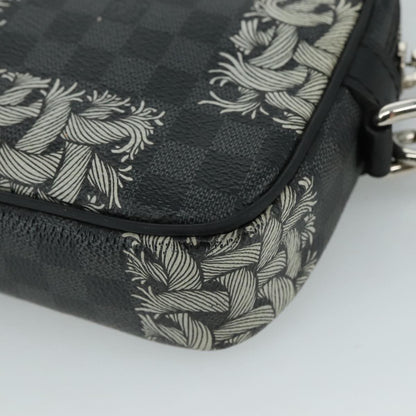 Louis Vuitton Pochette Volga Limited Edition Nemeth Damier Graphite, BLACK, CANVAS, Clutche & pouche