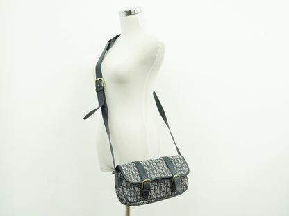 Christian Dior Trotter shoulder bag Canvas, GRAY, CANVAS, Shoulder bag