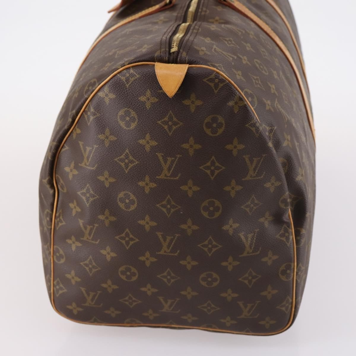 Louis Vuitton Keepall Bag Monogram Canvas, BROWN, CANVAS, Travel bag