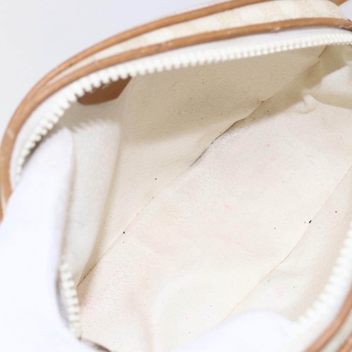 Celine Macadam Shoulder Bag PVC Leather, WHITE, PVC, Shoulder bag