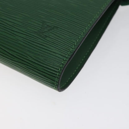 Louis Vuitton Petite Noe Handbag Monogram Canvas, GREEN, LEATHER, Clutche & pouche