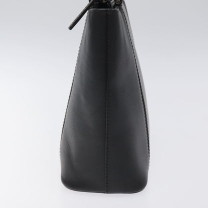 Burberry Vintage Handbag Leather, BLACK, LEATHER, Handbag