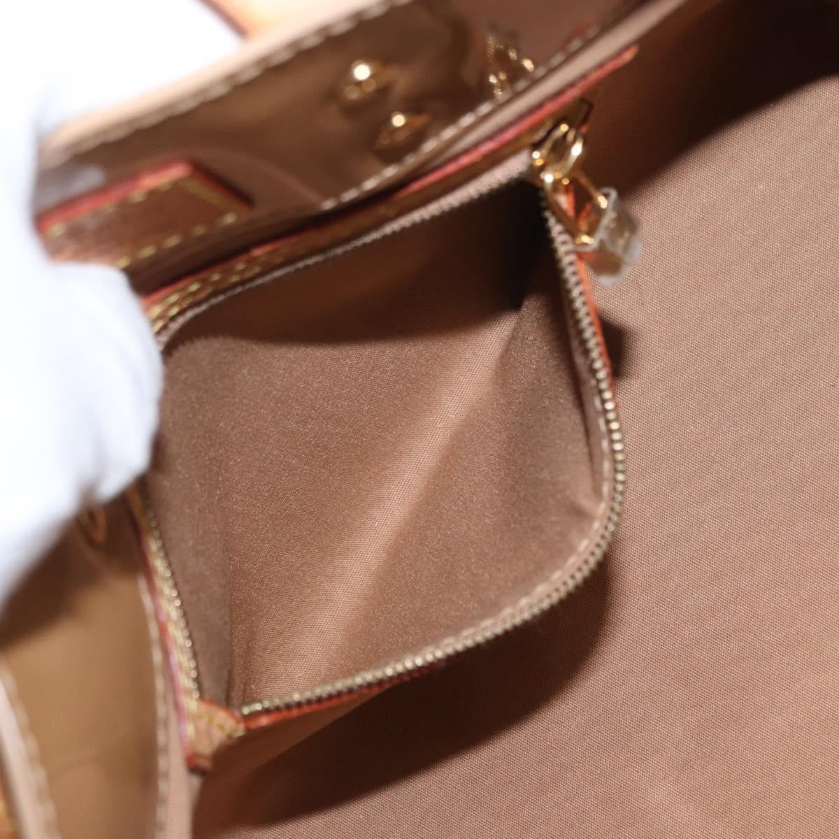 Louis Vuitton Reade Handbag Monogram Vernis, BEIGE, PATENT_LEATHER, Handbag