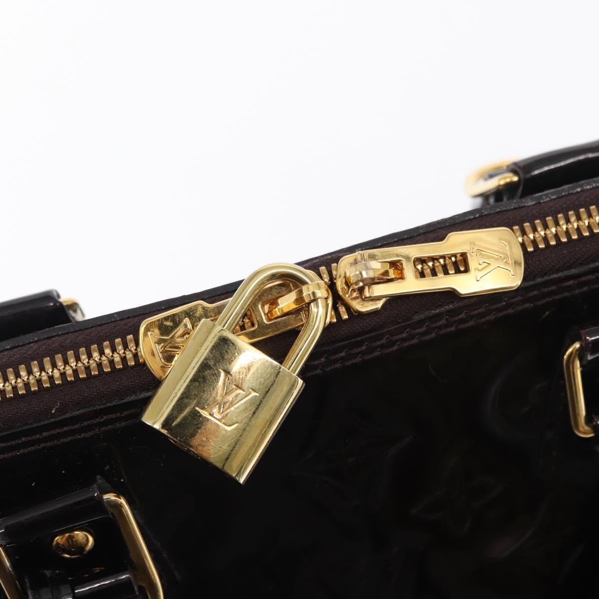 Louis Vuitton Alma Handbag Patent Leather, PURPLE, PATENT_LEATHER, Handbag