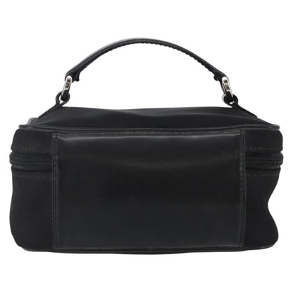 Gucci Vintage Bamboo Vanity Case Nylon, Black, Nylon, Handbag