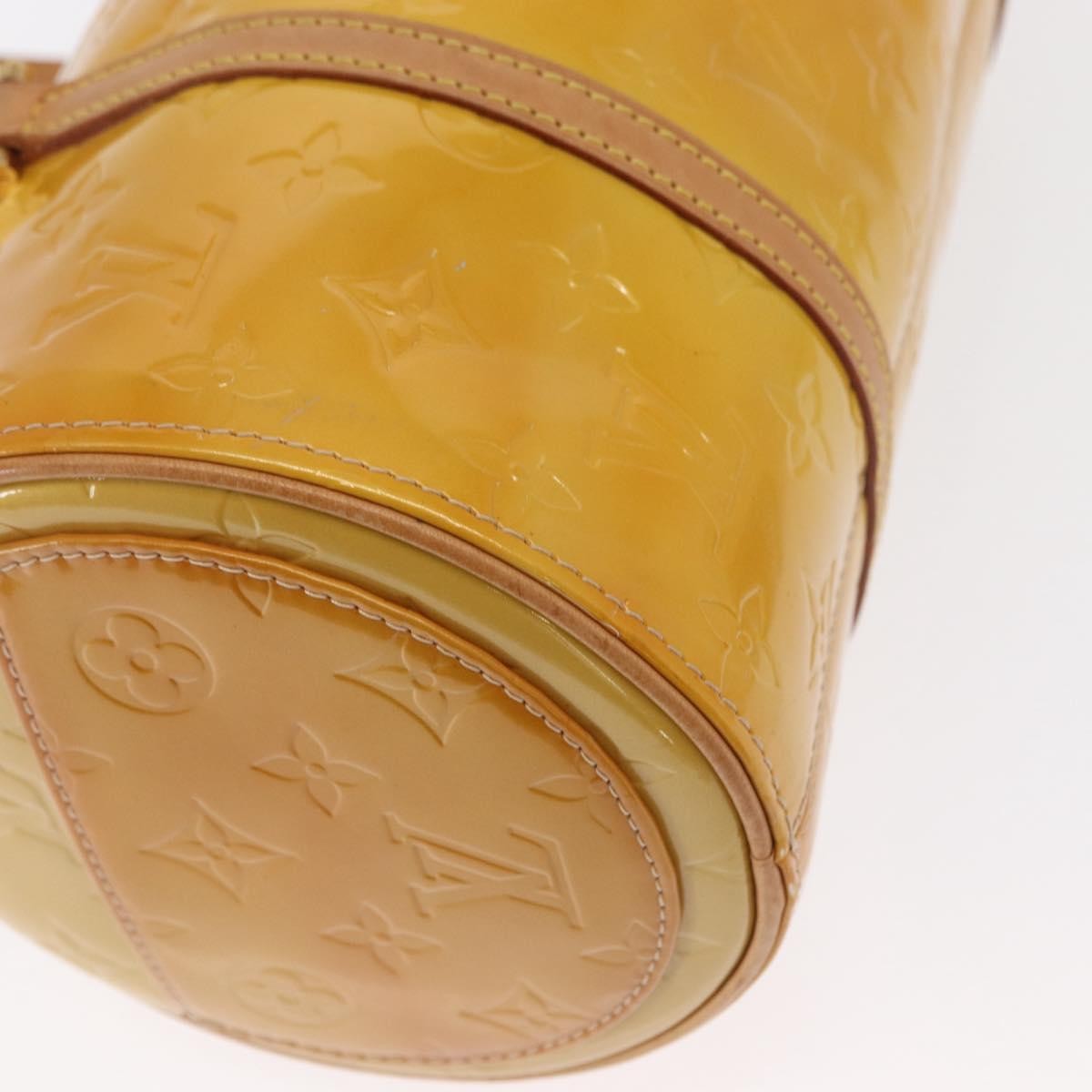 Louis Vuitton Bedford Handbag Monogram Vernis, YELLOW, PATENT_LEATHER, Handbag