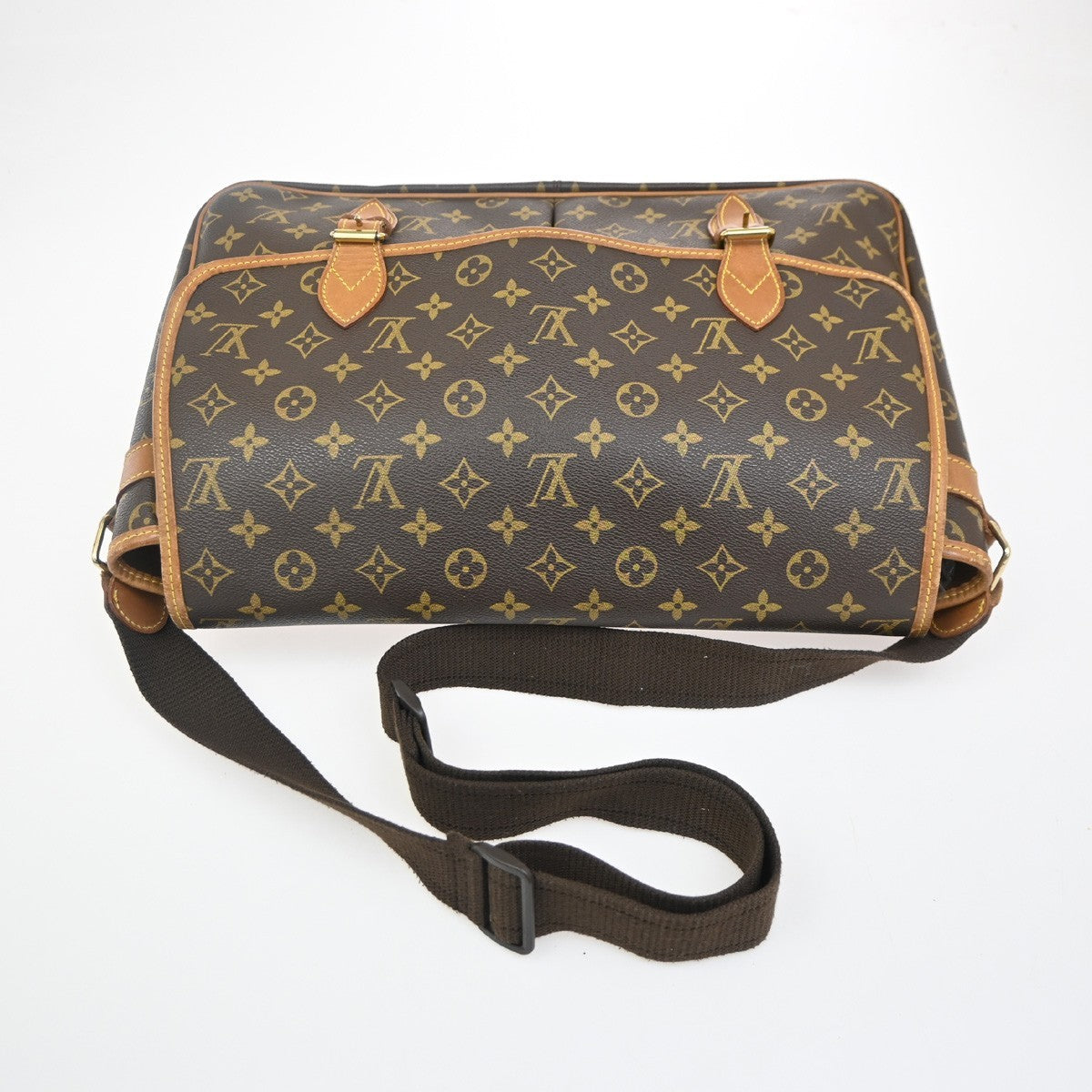 Louis Vuitton Sac Gibeciere Messenger Bag Monogram Canvas, BROWN, CANVAS, Shoulder bag
