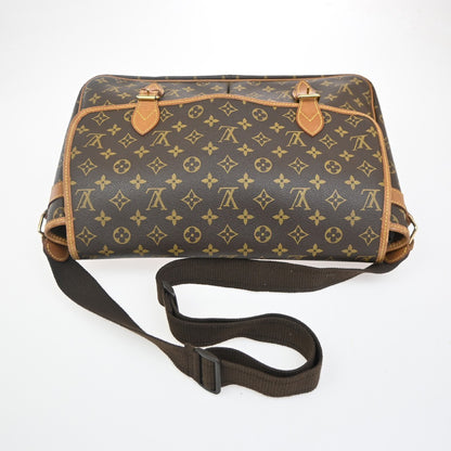 Louis Vuitton Sac Gibeciere Messenger Bag Monogram Canvas, BROWN, CANVAS, Shoulder bag