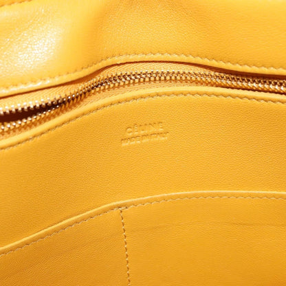 Celine Ring Bag Leather, YELLOW, LEATHER, Tote bag