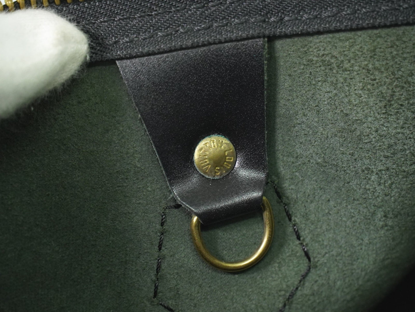 Louis Vuitton Speedy Handbag Epi Leather, BLACK, LEATHER, Handbag